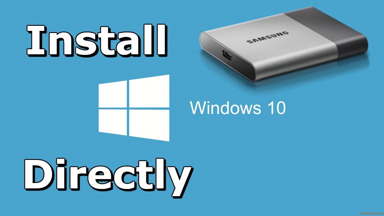 can i install windows for mac on portable hardriv